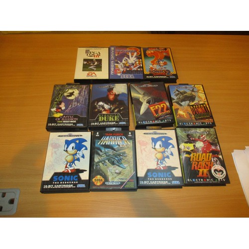 7 - Sega Mega Drive with Games and a Case of Mecanno