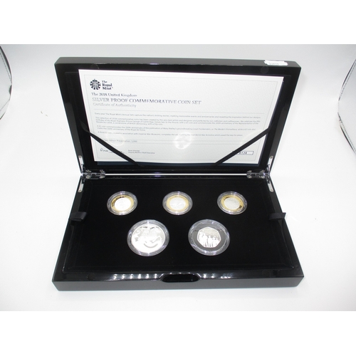 The Royal Mint 2018 United Kingdom Silver Proof Commemorative Set, No 0136