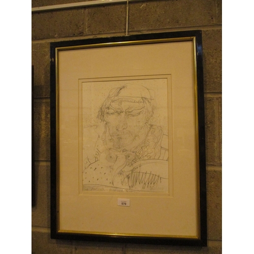 John Bellamy, RA, CBE, HRSA, (Scottish 1942-2013), Pencil Drawing, The Ancient Mariner, 35x27cm