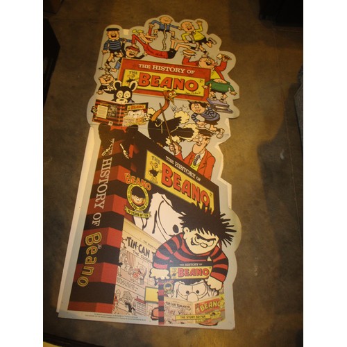 Box of Beano Advertising Board, Beano Comics with Free Gifts, School ...