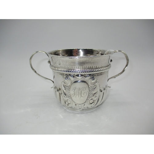 Early 18th Century Britannia Silver Porringer, London 1704/05, 214g, 9cm h