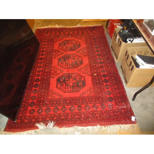 503 - Persian Wool Rug, 190x131cm, and Runner, 277x82cm