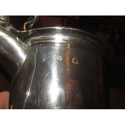 416 - 18th Century Silver Lidded Tankard, London 1733, Maker WD, 660g, 16cm h