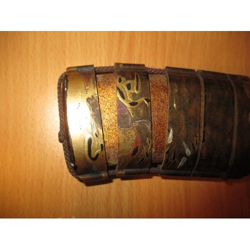 329 - Two Japanese Lacquer 5 Section Inros, one with an Ojime