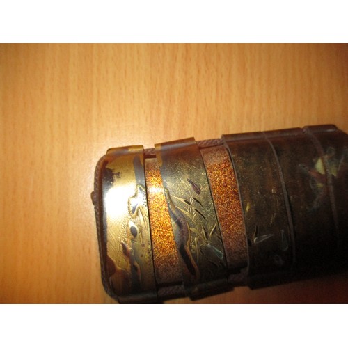 329 - Two Japanese Lacquer 5 Section Inros, one with an Ojime