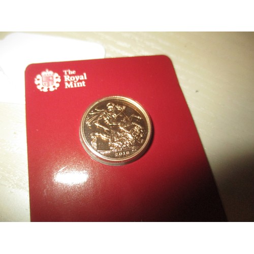 383 - 2016 Gold Sovereign