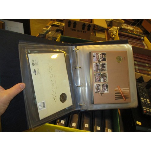 20 - Eleven Albums of Royal Mail/Royal Mint Philatelic Numismatic Coin Covers
