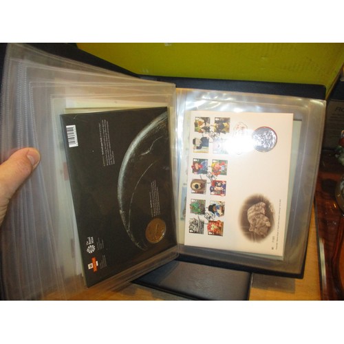 20 - Eleven Albums of Royal Mail/Royal Mint Philatelic Numismatic Coin Covers