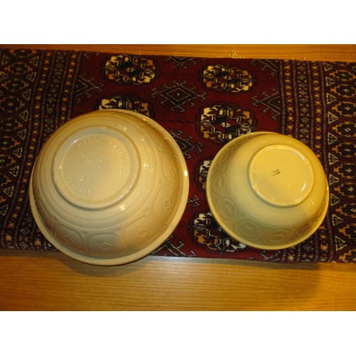 1 - Two Mixing Bowls, 2 Shortie Moulds, Mortar and Pestle
