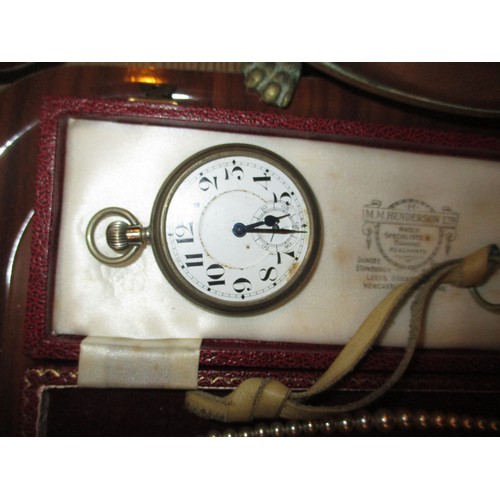 46 - L. Heptig Stirling Pocket Barometer and Various Watches etc