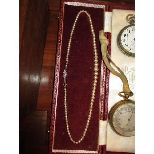 46 - L. Heptig Stirling Pocket Barometer and Various Watches etc