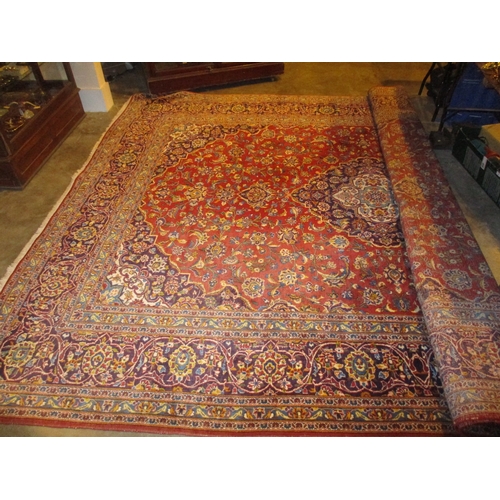 Iranian Hand Made Wool Carpet, 398x297cm