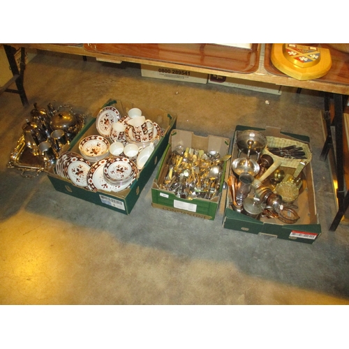 61 - Dinnerwares, Cutlery, Metalwares etc
