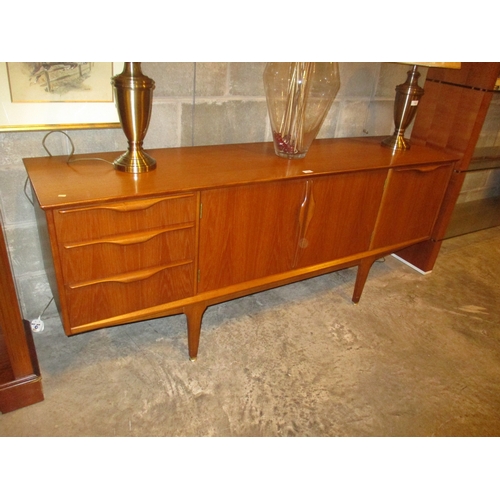 606 - Mid 20th Century Teak Long John Sideboard, 183x44x74cm h