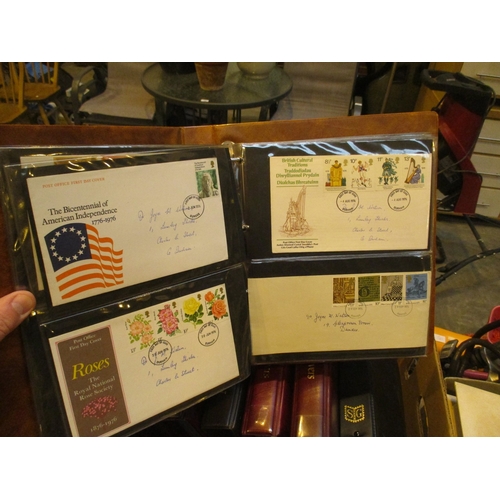 Eight Albums of First Day Covers etc