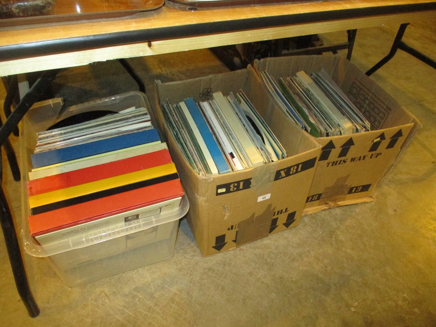 Three Boxes of LPs
