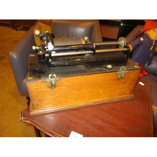 24 - Edison Home Phonograph with 2 Horns, H694