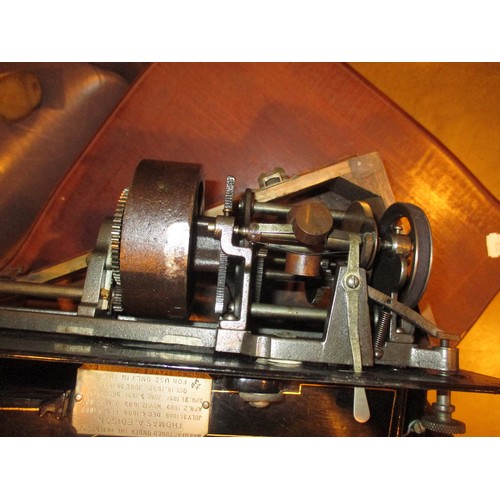 24 - Edison Home Phonograph with 2 Horns, H694