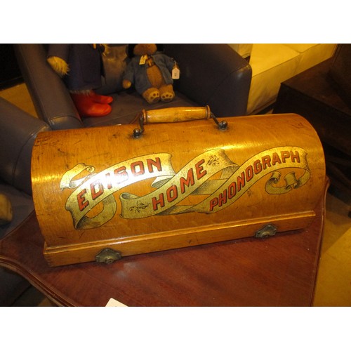 24 - Edison Home Phonograph with 2 Horns, H694