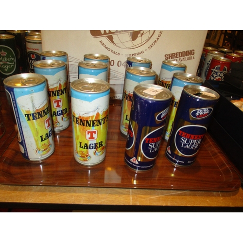 152 - Twelve Vintage Tennents Beer Cans