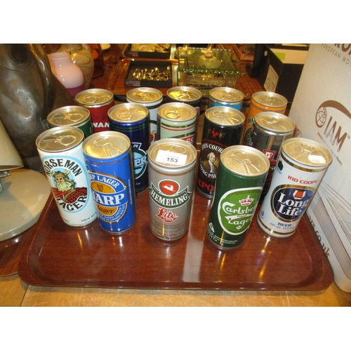 153 - Fifteen Vintage Beer Cans
