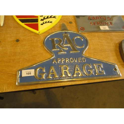 Aluminium RAC Plaque