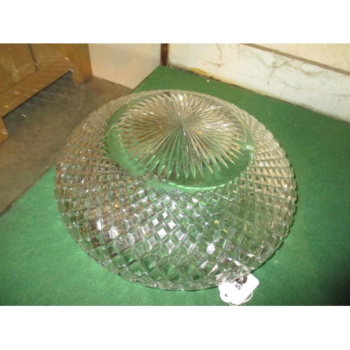 578 - Crystal Bowl Shade, 30cm d