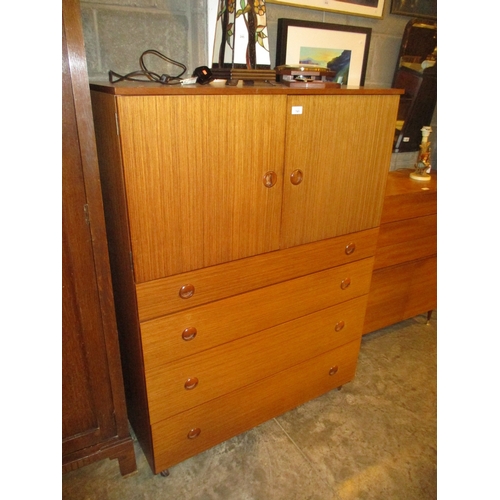 Schreiber Teak Linen Chest, 100x54x135cm h