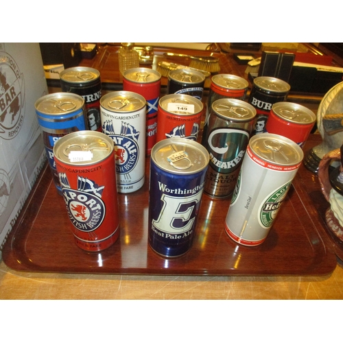 16 - Thirteen Vintage Beer Cans