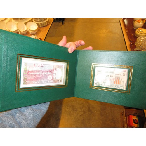 44 - Bangladesh and Malaysia Silver Coins and Banknotes, 2 Singapore $50 Dollar Notes
