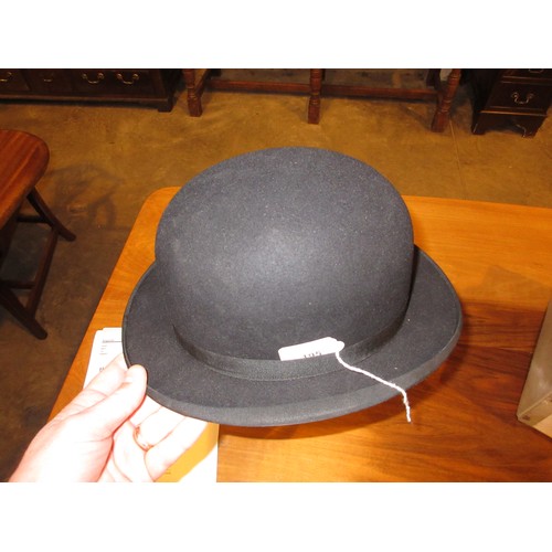 195 - Christys' Top Hat with Box and a Bowler Hat
