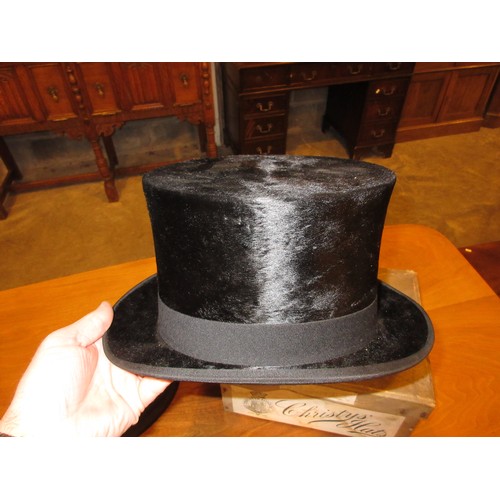 195 - Christys' Top Hat with Box and a Bowler Hat