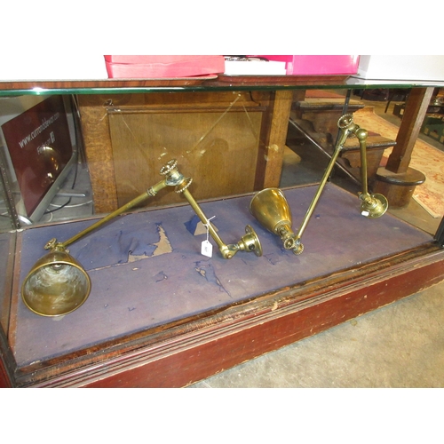 507 - Pair of Dugdills Admiralty Daisy Cog Lamps, Stamped AP17014 Dugdills