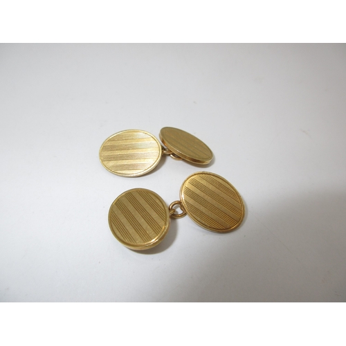 221 - Pair of 18ct Gold Cufflinks, 16.3g