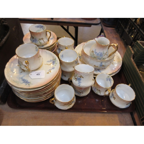45 - Victorian Porcelain D & Co France Limoges Tea Set, 40 pieces
