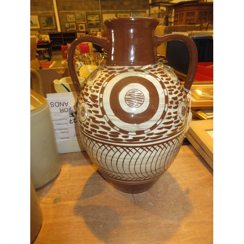 11 - Sgrafitto Decorated Pottery Vase