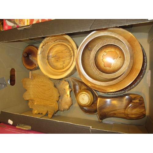 26 - Various Hand Turned Wooden Bowls and Dishes