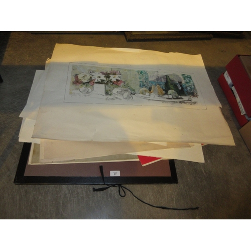27 - Norman Lee Still Life Drawings, Art Folio, Prints etc