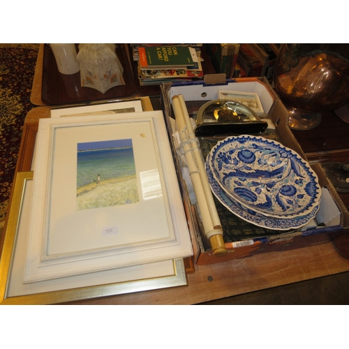 35 - Chinese Scroll, Various Pictures, 2 Plaques etc