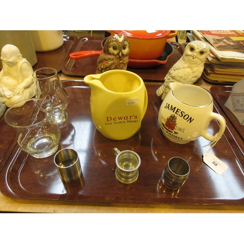 58 - Two Royal Doulton Beneagles Owls, 2 Advert Jugs etc