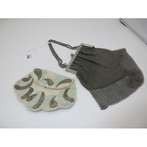 398 - Reticulated Purse and a Beadwork Purse