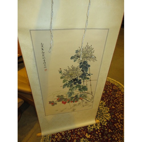 35 - Chinese Scroll, Various Pictures, 2 Plaques etc