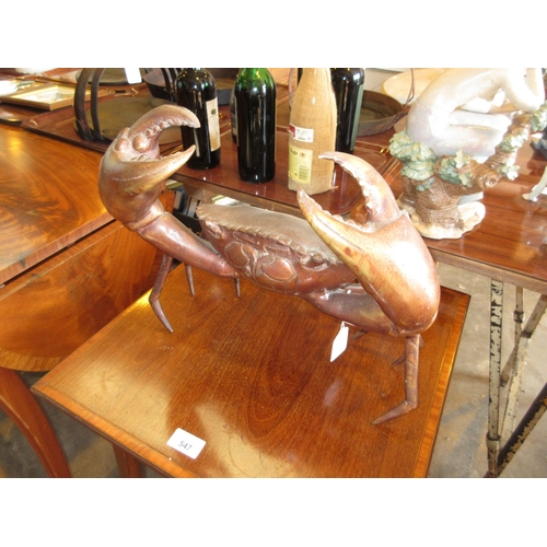 143 - Naturalistic Bronze Figure of a Crab, 32cm h, 37cm w
