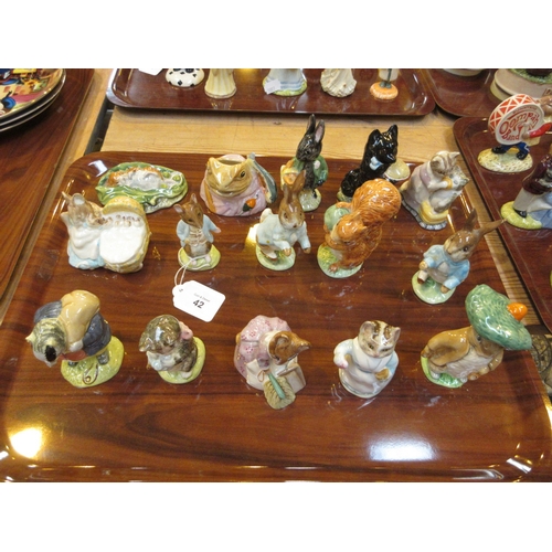 42 - Fifteen Beswick Beatrix Potter Figures
