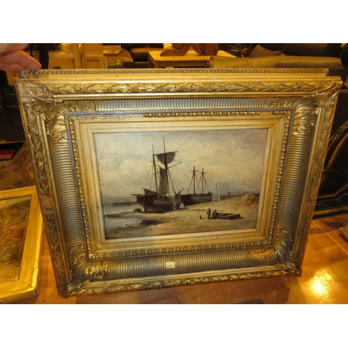 George Russell Gowans, (1843-1924), Oil on Canvas, Fishing Boats ...