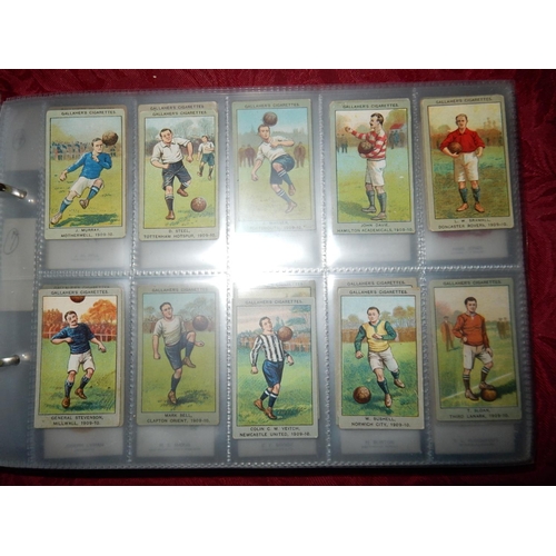 24 - An album of cigarette cards including Ogdens Football Club Colours, Simonets Ltd Local Footballers, ... 