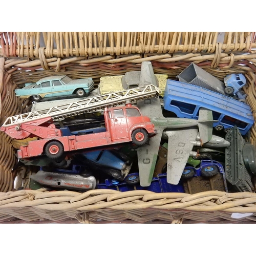 302 - A selection of model cars, railway buildings etc..