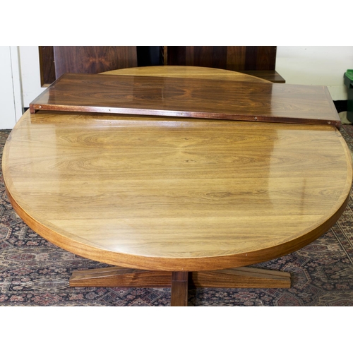 68 - A mid 20th Century Danish rosewood dining table designed by John Mortensen for Heltborg Mobler Model... 