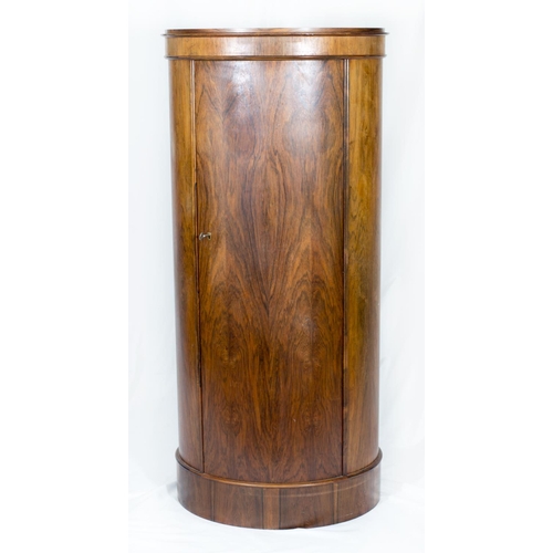 75 - A Danish rosewood elliptical shaped cabinet by Bornholm Mobelfabrik, designed by Johannes Sorth - 24... 