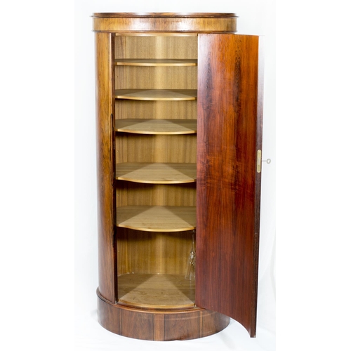 75 - A Danish rosewood elliptical shaped cabinet by Bornholm Mobelfabrik, designed by Johannes Sorth - 24... 